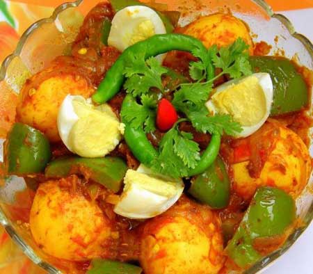 Egg Capsicum Curry